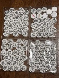 白色系 ペットボトル キャップ 100個