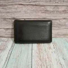 Aquascutum アクアスキュータム 名刺入れ カードケース ブラック