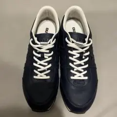 Mizuno MLC-0ネイビー レザー スニーカー