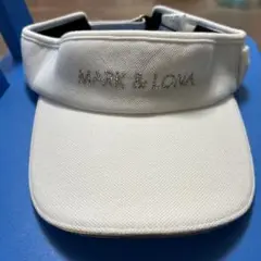 MARK & LONA ホワイトバイザー