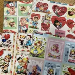 生地　輸入生地　レトロ可愛い　こども　４枚