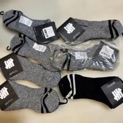 popoki　新品　UNDEFEATED ソックス　6点 undefeated 靴下 ソックス アンディフィーテッド 25-29cm 3足