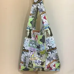 アメコミ柄シュナウザーちゃん　撥水加工　エコバッグ