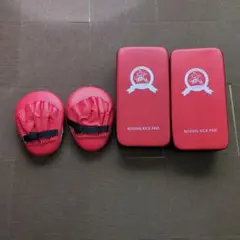 キックパッド　パンチングミット 2点 ボクシング 空手　格闘