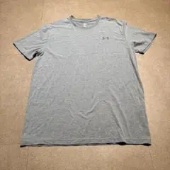 Under armour 半袖　tシャツ　グレー　ワンポイント　L
