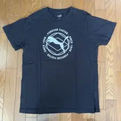 PUMA 黒 ロゴ Tシャツ　160cm