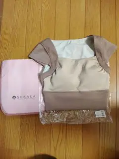 新品未使用SUKALA アメリカンスリーブギャザータンクトップS プラムバック