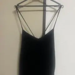 【used】GUベロアサロペット　ブラック
