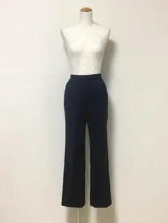 REGENCE ストレートパンツ ボトムス ストライプ ブラック 黒 レディース