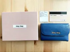 【土日限定¥1000オフ‼️】miumiu ミュウミュウ 三つ折り財布