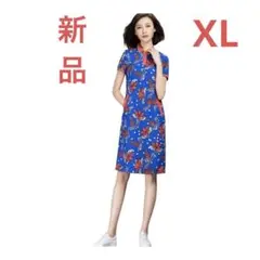 新品　ワンピース　シャツワンピース　ポロワンピース　半袖　ゆったり　カジュアル