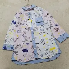 新品タグ付 UP SMILE カラフル 長袖 シャツ【L】アップスタート 切替