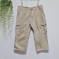 ☆ COLZA (M) カーゴ ハーフパンツ 七分丈 ベージュ