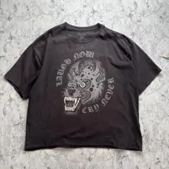 古着　champion プリント　tシャツ フェード　色落ち