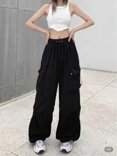 SHEIN カーゴパンツ 黒