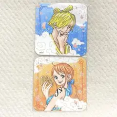 サンジ ナミ アートコースター ワノ国 ワンピース ONE PIECE