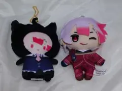 あくねこ アモン あくねこ展 パペラ ぬいぐるみ マスコット 2点セット