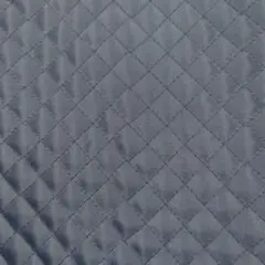 キルティング生地　ポリエステルオックス　紺色