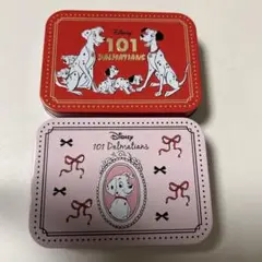 101匹わんちゃん　缶ケース　2点