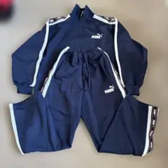 PUMA ネイビー ジャージ 上下セット　140