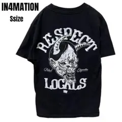 IN4MATION インフォメーション 般若 プリント tシャツ 黒 Sサイズ