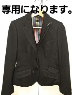 美品 おまけ付き ポールスミスブラック カシミヤ混 スッキリカッコいいジャケット