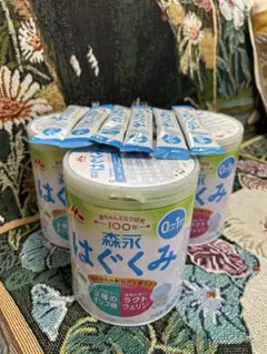 森永 はぐくみ 0〜1歳頃用粉ミルク （スティックミルク6袋付き）