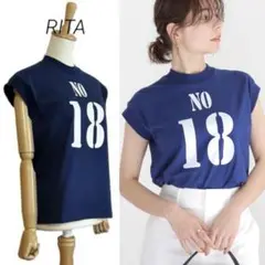 【RITA】 NOBLE別注 ノースリーブ ナンバーTシャツ