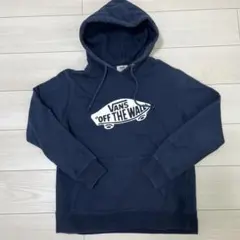 VANS ネイビー パーカー Mサイズ