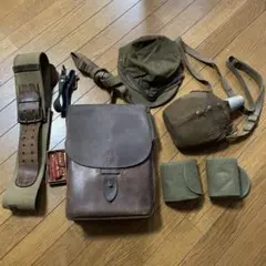moto45様　日本陸軍　制服　装備品　鞄　ベルト　水筒　帽子　襟章　巻脚絆 moto45様日本陸軍制服装備品鞄ベルト水筒帽子襟章巻脚絆