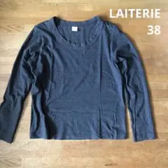 レイトリー　長袖　カットソー　ロングTシャツ　クルーネック　ふわふわ天竺