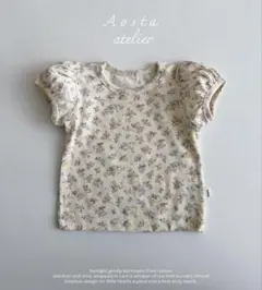 aosta トップス　夏服　半袖　未使用　XL 花柄　100