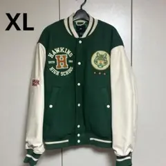 【新品・タグ付き】 ストレンジャーシングス グリーン スタジャン Lサイズ 最終値下げ H&M ストレンジャーシングス スタジャン XL - メルカリ