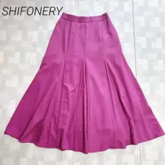 【美品】SHIFONERY ロングスカート　フレア　きれいめ　ギャザー　上品