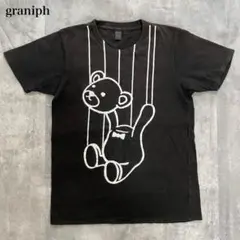 グラニフ【M】半袖デザインTシャツ ストレート くまモチーフプリント 男女兼用