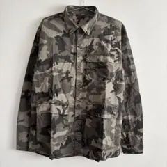 【未使用】 カモフラージュ ミリタリージャケット 2XL 迷彩 ストリート