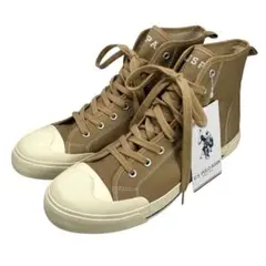 U.S. POLO ASSN.　ハイカットスニーカー　ブラウン　ベージュ