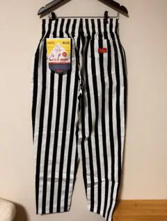 “人気カラー”COOKMAN クックマン シェフパンツ Stripe Black