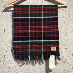 vintage 70s JOHNSTONS OF ELGIN チェック柄マフラー
