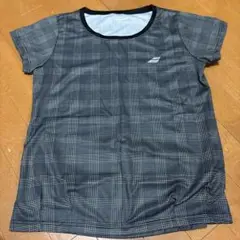 バボラ　テニスウエア　チェック柄 Tシャツ XO
