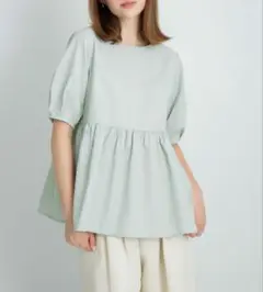 URBAN RESEARCH Sonny Label ストライプサッカーブラウス