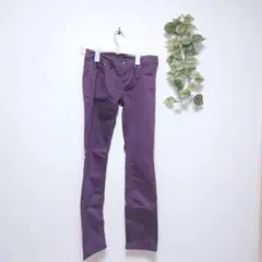 DRESKIP パープル デニムパンツ 38 ワールド　 38