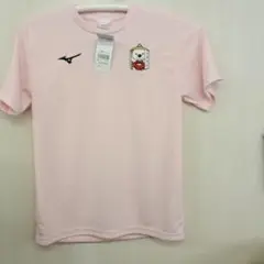 ミズノ熊野詣きいちゃんtシャツ新品マークは刺繍です、薄いピンクサイズ新はM