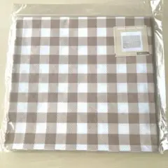 廃盤　新品　スリーコインズ レジャーシート　ギンガムチェック柄　茶