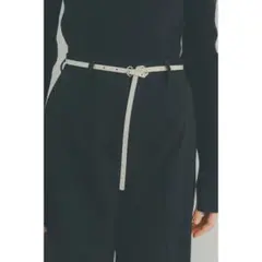 CLANE THIN LINE BELT スィンラインベルト 白 ホワイト
