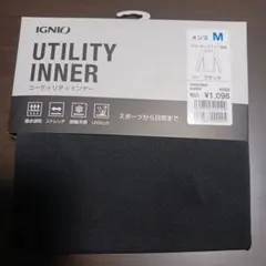 【新品】イグニオ メンズ クールネックシャツ長袖 Mサイズ ブラック