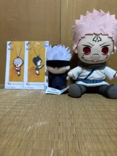 【呪術廻戦】宿儺・五条悟ぬいぐるみ+ラバーチャーム4点セット