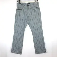 オークリー スカル ゴルフパンツ チェック柄 W32 421829JP
