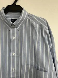 Canali イタリア製　タブカラーストライプシャツ　サイズ42 15 1/2