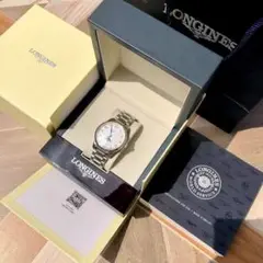 LONGINES クォーツ時計 シルバー/ブルー